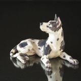 Dahl Jensen Hundefigur, liegender Grand Danois, Nr. 1112