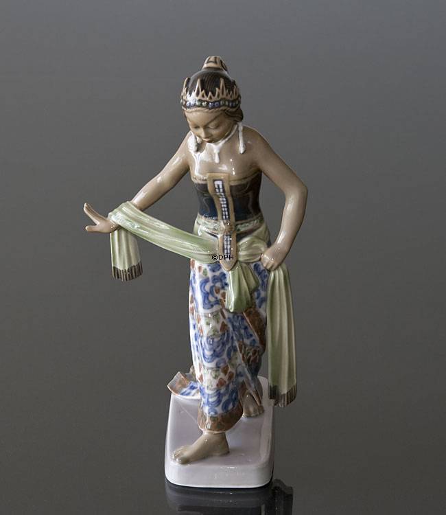 Javanesische Frau tanzt Figur Dahl Jensen Nr. 1114