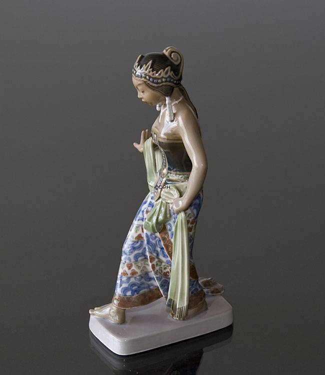 Javanesische Frau tanzt Figur Dahl Jensen Nr. 1114