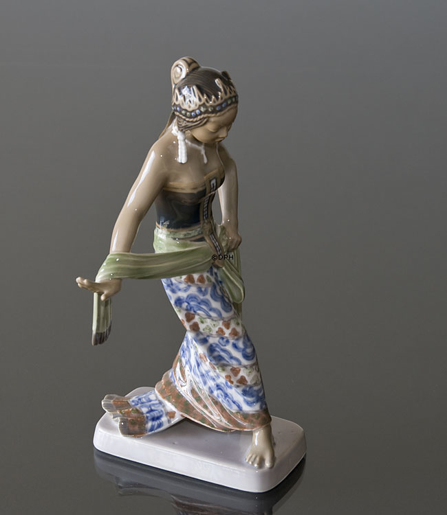 Javanesische Frau tanzt Figur Dahl Jensen Nr. 1114