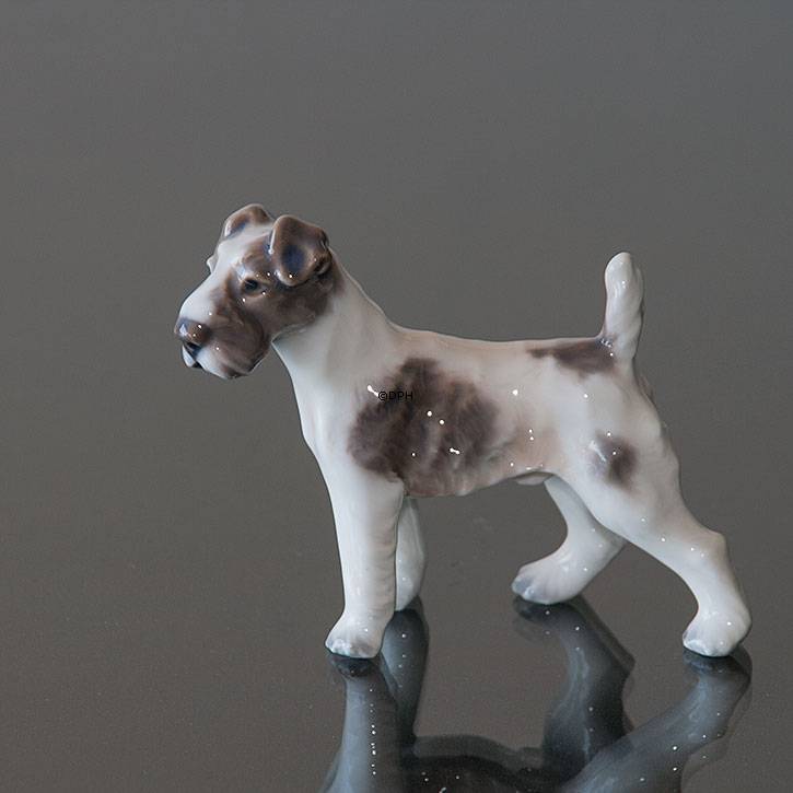 Dahl Jensen Hund Figur Rauharriger Foxterrier Nr. 1118