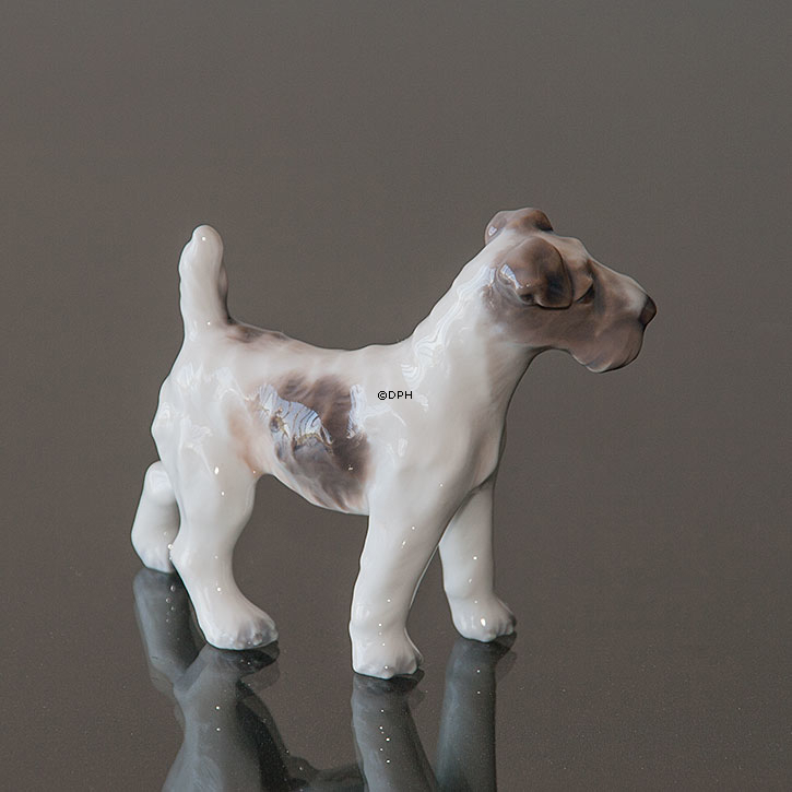 Dahl Jensen Hund Figur Rauharriger Foxterrier Nr. 1118