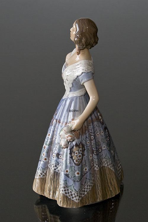 Spaniardin Mädchen in Kleid Figur Dahl Jensen