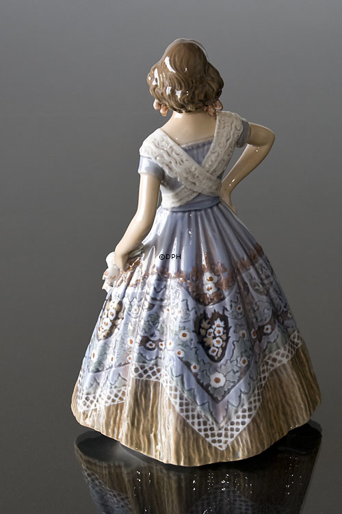 Spaniardin Mädchen in Kleid Figur Dahl Jensen