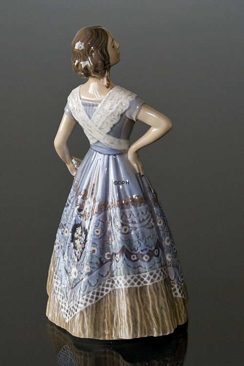 Spaniardin Mädchen in Kleid Figur Dahl Jensen