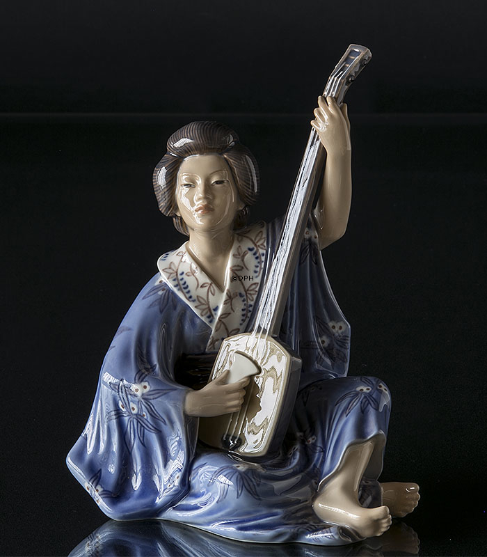 Japanische Frau, Geisha, Dahl Jensen Figur Nr. 1155