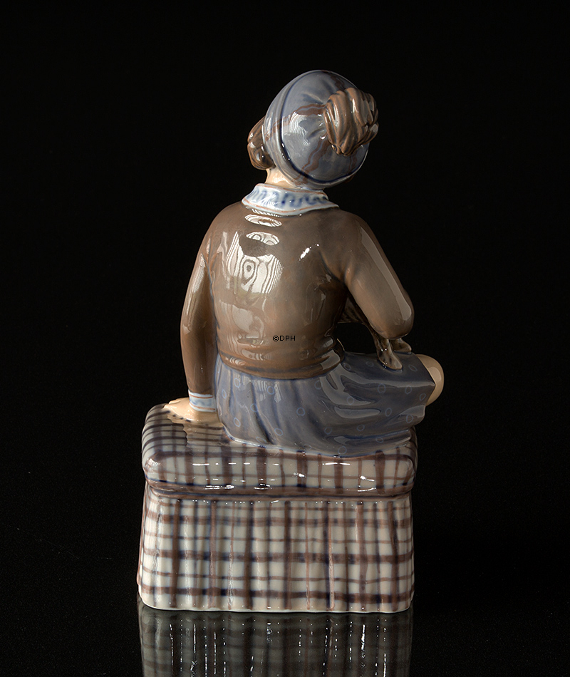 Mädchen mit Julbock Dahl Jensen Figur