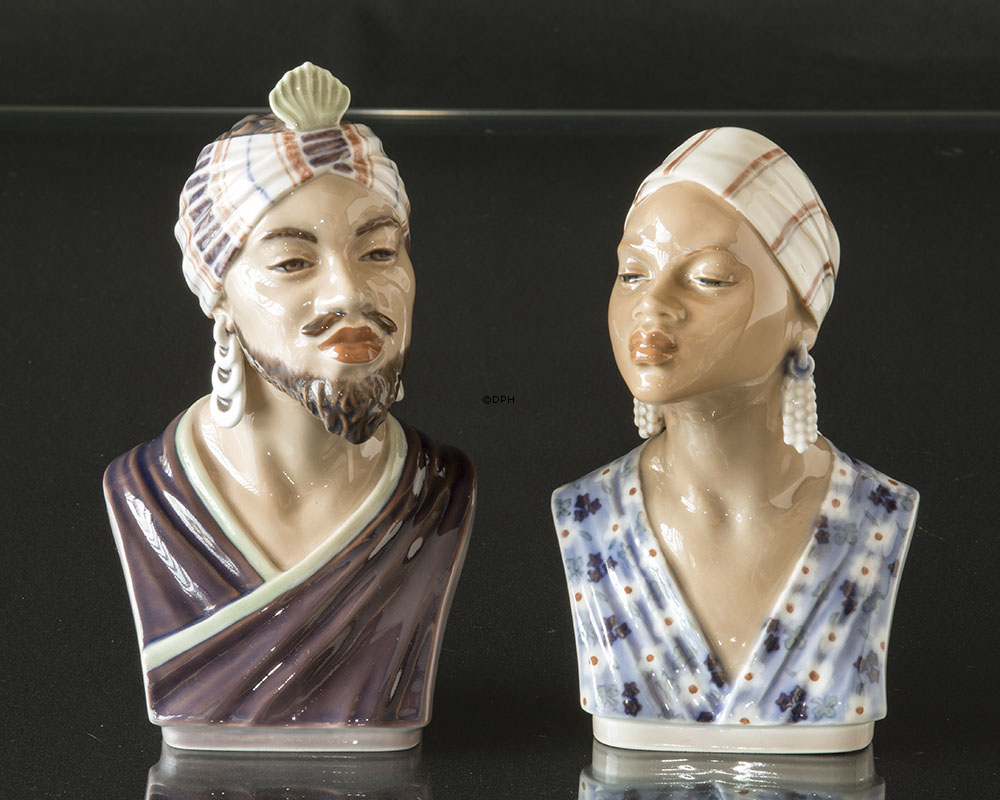 Dahl Jensen Figur Afrikanische Frau Büste Nr. 1211