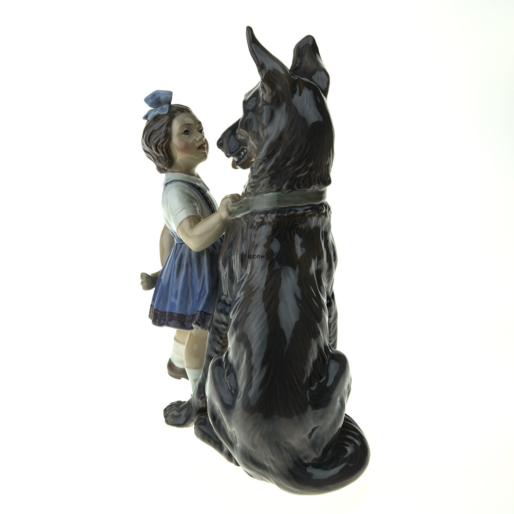 Mädchen mit Hund Dahl Jensen Figur Mädchen mit Hund Dahl Jensen Figur