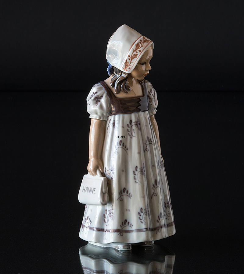 Mädchen Hanne mit Kleid, Dahl Jensen Figur