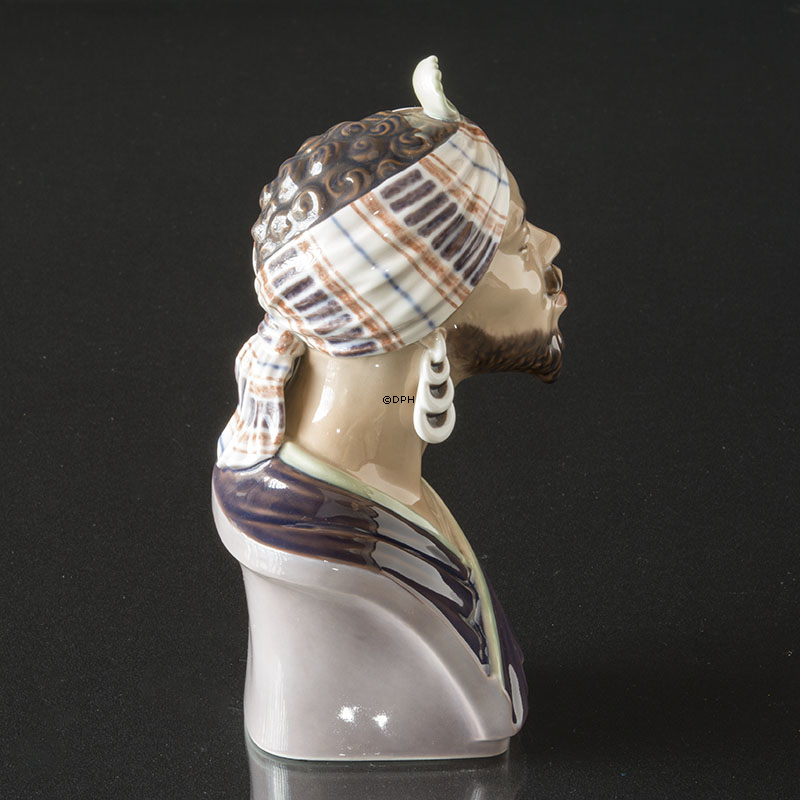 Dahl Jensen Figur Indischer Mann Büste Nr. 1229
