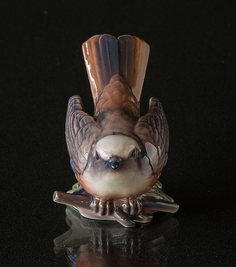 Gartenrotschwanz. Dahl Jensen Vogelfigur Nr. 1242.