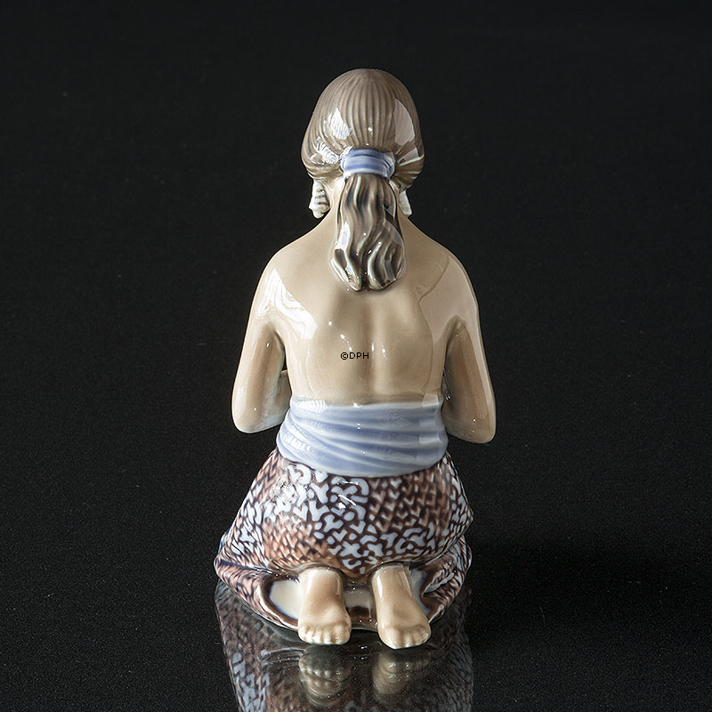 Betende Malay Frau "Abendgebet" Dahl Jensen Nr. 1253