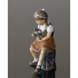MÄDCHEN KLEINE BENTE 15CM Dahl Jensen Figur Nr. 1295