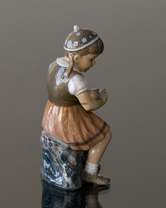 MÄDCHEN KLEINE BENTE 15CM Dahl Jensen Figur Nr. 1295