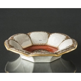 Dahl Jensen Schale Craquele, mit Blumenverzierung 28cm Nr. 192-623