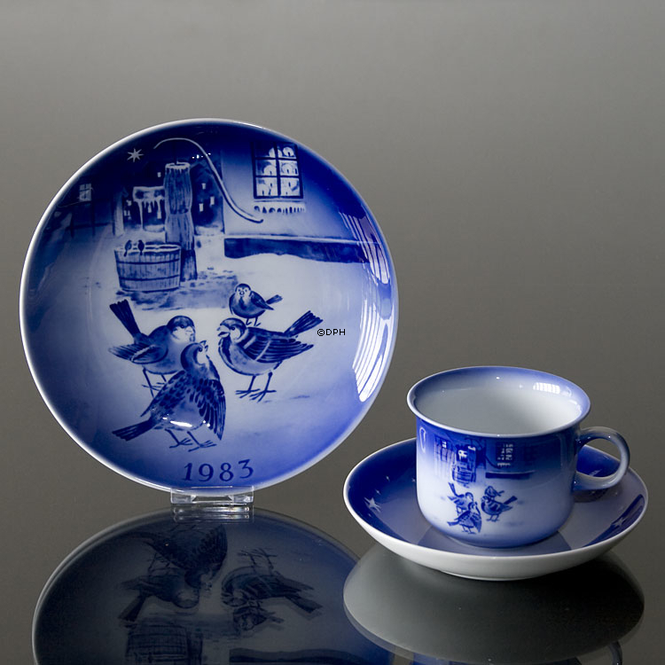 1983 Desiree Svend Jensen Hans Christian Andersen Weihnachtstasse mit Untertasse