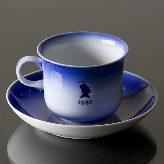 1983 Desiree Svend Jensen Hans Christian Andersen Weihnachtstasse mit Untertasse