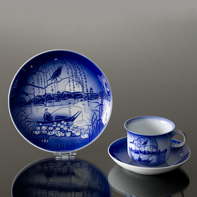 1984 Desiree Svend Jensen Hans Christian Andersen Weihnachtstasse mit Untertasse