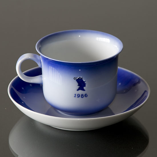 1986 Desiree Svend Jensen Hans Christian Andersen Weihnachtstasse mit Untertasse