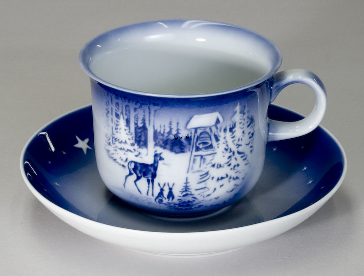 1986 Desiree Svend Jensen Hans Christian Andersen Weihnachtstasse mit Untertasse