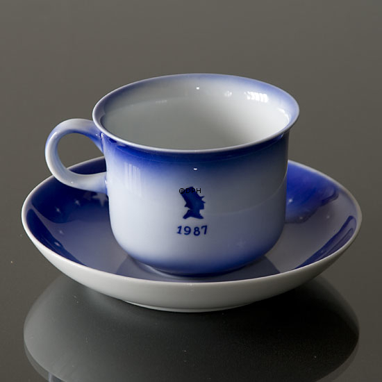 1987 Desiree Svend Jensen Hans Christian Andersen Weihnachtstasse mit Untertasse