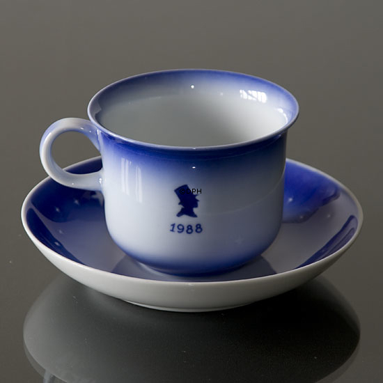 1988 Desiree Svend Jensen Hans Christian Andersen Weihnachtstasse mit Untertasse