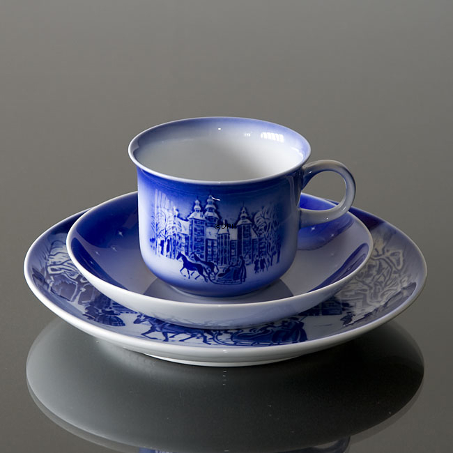 1990 Desiree Svend Jensen Hans Christian Andersen Weihnachtstasse mit Untertasse