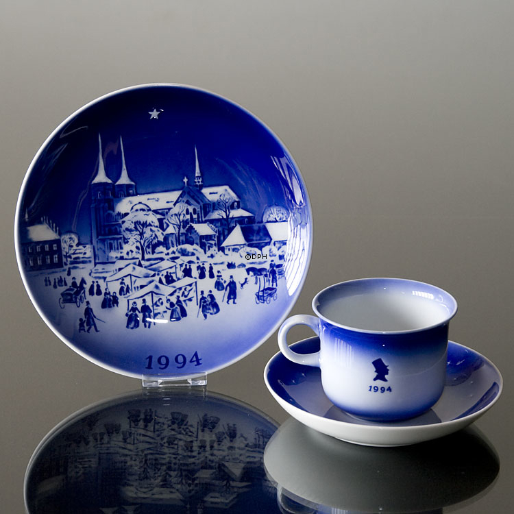 1994 Desiree Svend Jensen Hans Christian Andersen Weihnachtstasse mit Untertasse