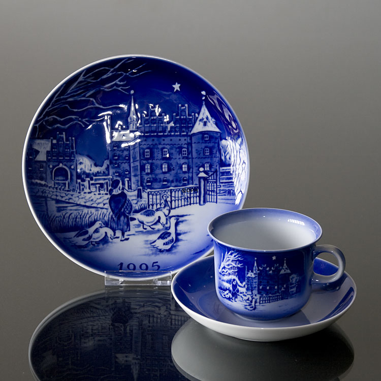 1995 Desiree Svend Jensen Hans Christian Andersen Weihnachtstasse mit Untertasse