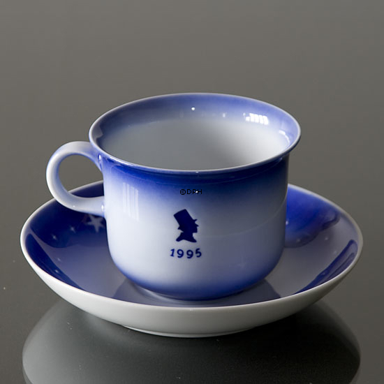 1995 Desiree Svend Jensen Hans Christian Andersen Weihnachtstasse mit Untertasse