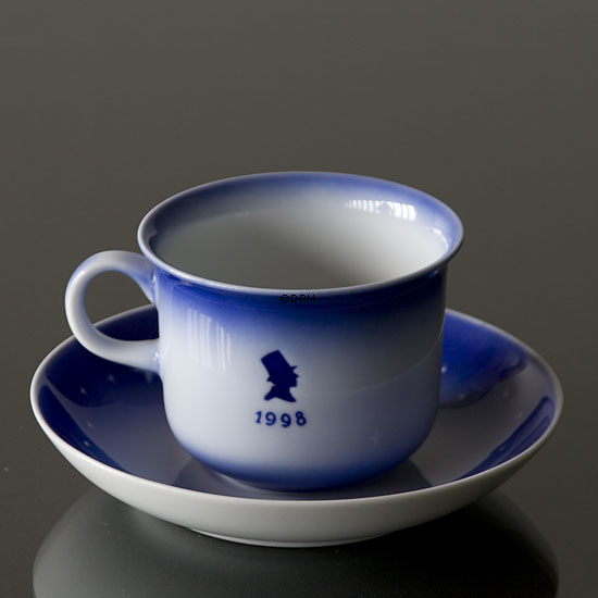 1998 Desiree Svend Jensen Hans Christian Andersen Weihnachtstasse mit Untertasse