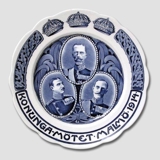 Teller mit "Malmö-Treffen der Könige", Rørstrand