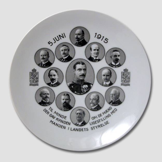 Gedenkteller, Wahlrecht der Frauen 1915