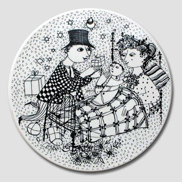 Wiinblad Butterbrett "Dezember", schwarz Nr. 3013-12