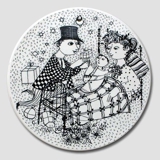 Wiinblad Butterbrett "Dezember", schwarz Nr. 3013-12