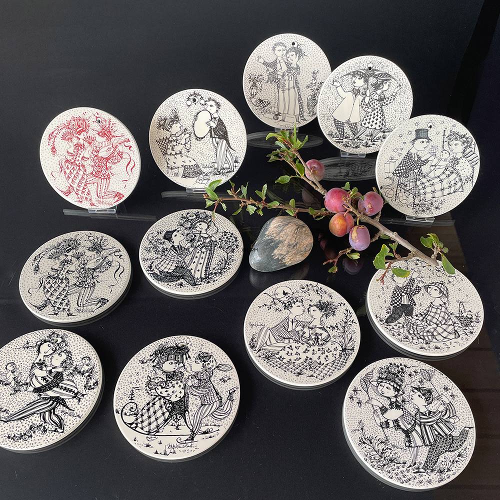 Wiinblad Butterbrett "Dezember", schwarz Nr. 3013-12