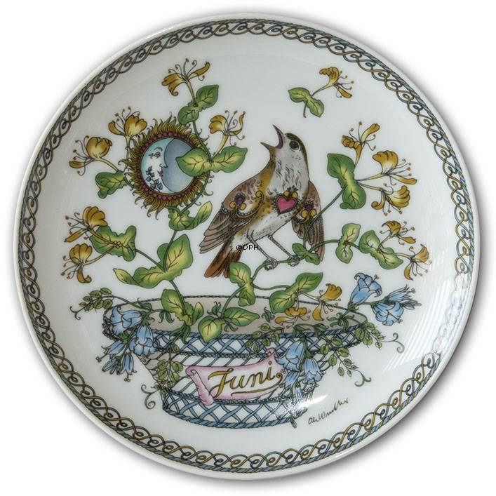 Hutschenreuter Monatsteller "Juni"