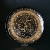 Winter Wiinblad Schwarz mit Gold Nymølle, Durchmesser 27 cm