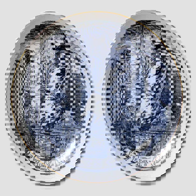 1980 Weihnachtsteller Wichteln und Pferd