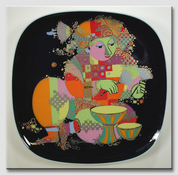 Wiinblad großer Teller mit Trommelspieler