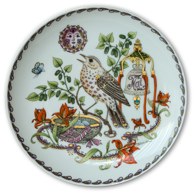 Hutschenreuter Monatsschild "Mai" 23cm