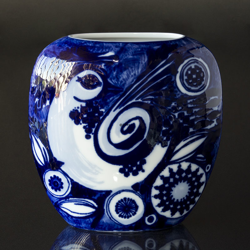 Rosenthal Studio Line Björn Wiinblad Vase mit Vogelmotiv