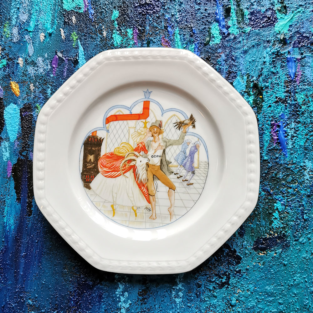 Christineholm Porzellan H.C. Andersen Märchen Teller, 6 Stück