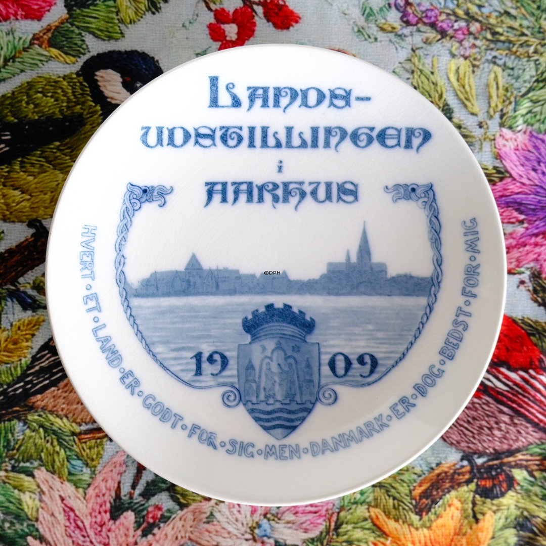 Teller von 1909  Gedenkteller, Messe in AARHUS