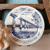 Teller mit "Die Vejle Brücken", Svane Porzellan