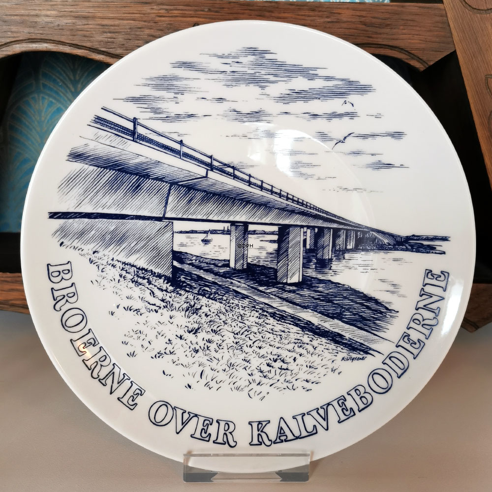 Teller mit "Die Kalvebod Brücke", Svane Porzellan