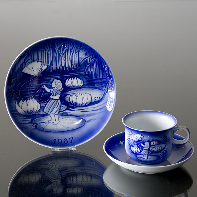 Däumelinchen - 1987 Desiree Hans Christian Andersen Weihnachtsteller, Kuchenteller