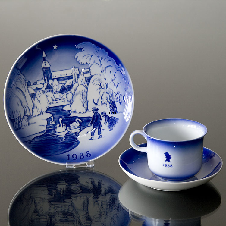 Die Glockentiefe - 1988 Desiree Hans Christian Andersen Weihnachtsteller, Kuchenteller