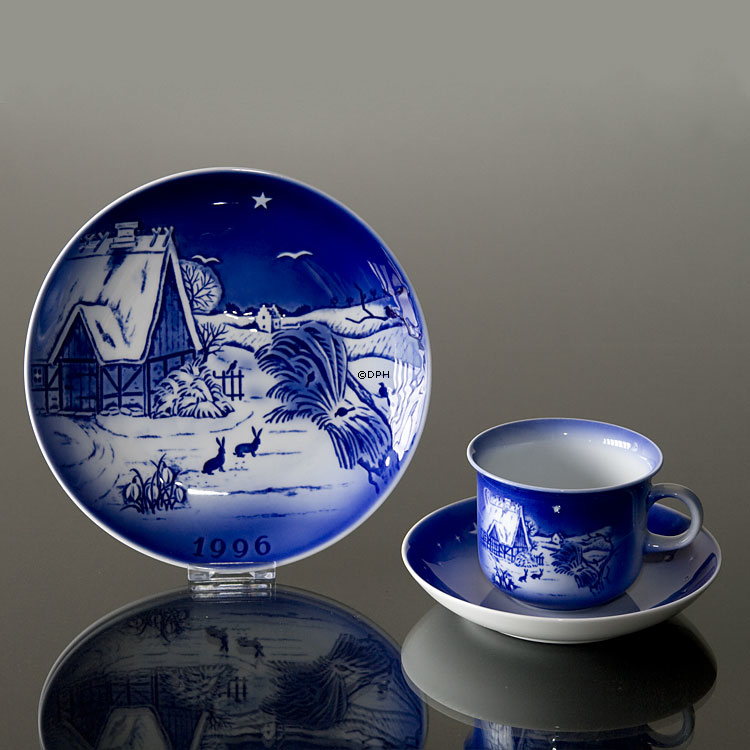 Der Schneeglöckchen - 1996 Desiree Hans Christian Andersen Weihnachtsteller, Kuchenteller